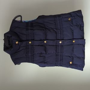 Lilly Pulitzer Navy Kate Puffer Vest - sz M